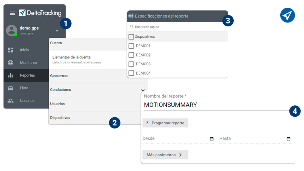 Reportes DeltaTracking