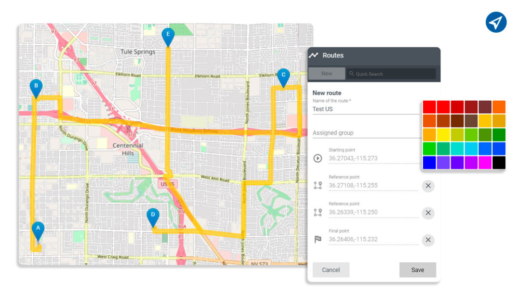 Routes and operational savings