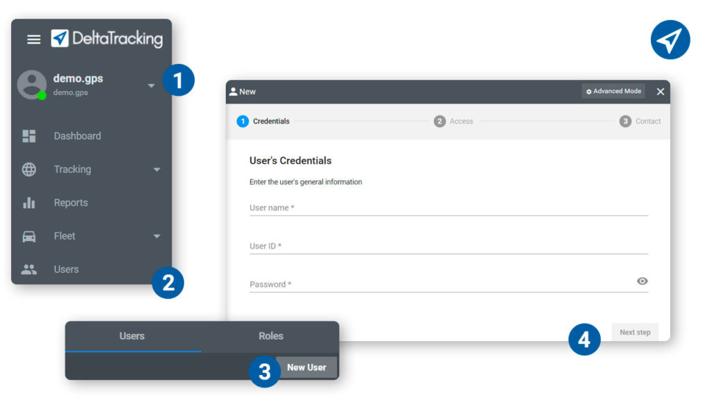 Roles and users