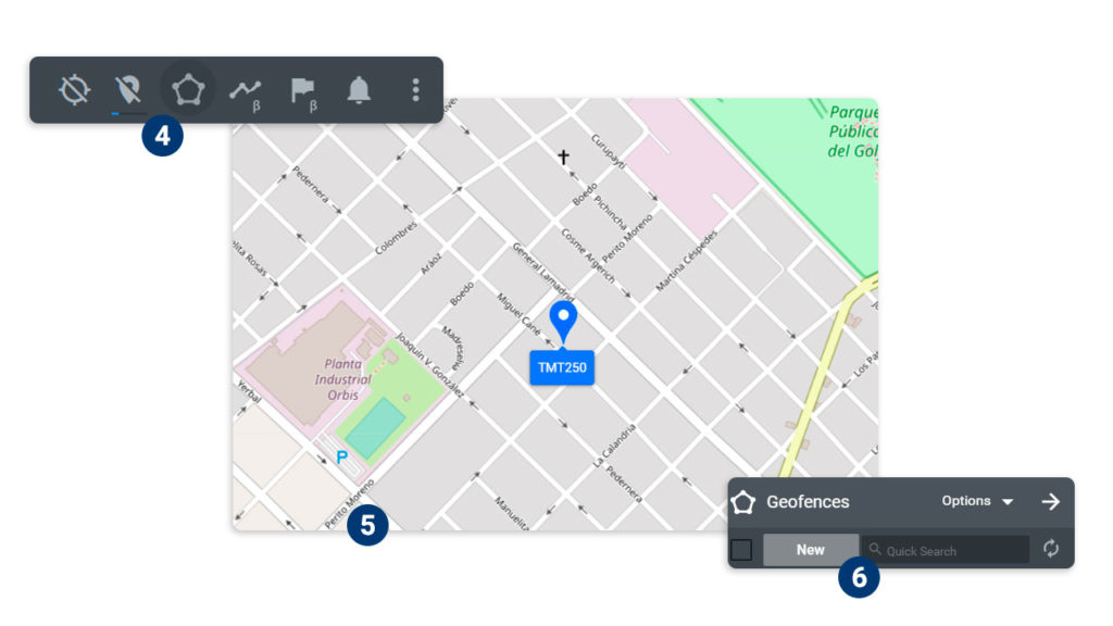 Geofences and satellite tracking