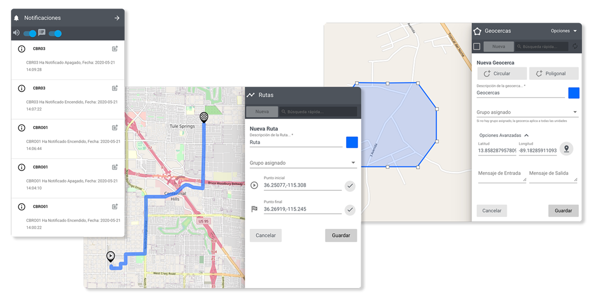 GPS Herramientas de rastreo satelital Deltatracking